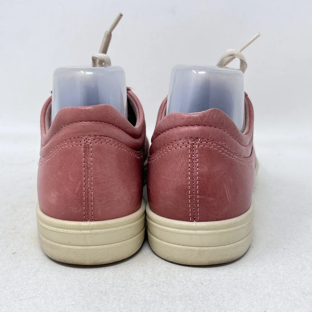 ECCO Womens Size 41‎ / 10 US Rose Pink Leather Lace Up Sneakers Indie Boho Chic